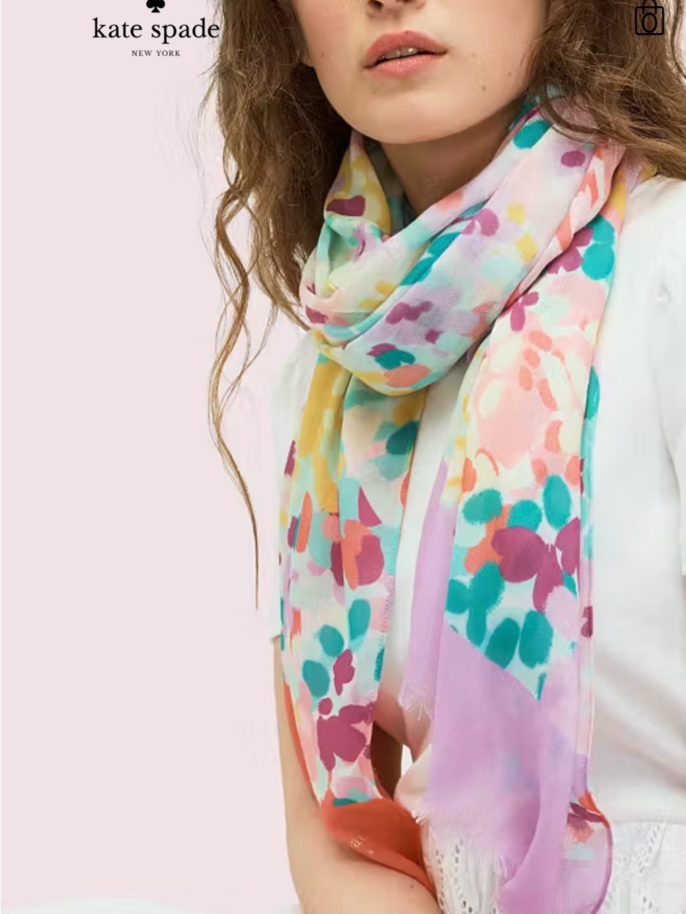 Painted Petals Oblong Scarf Kate Spade
